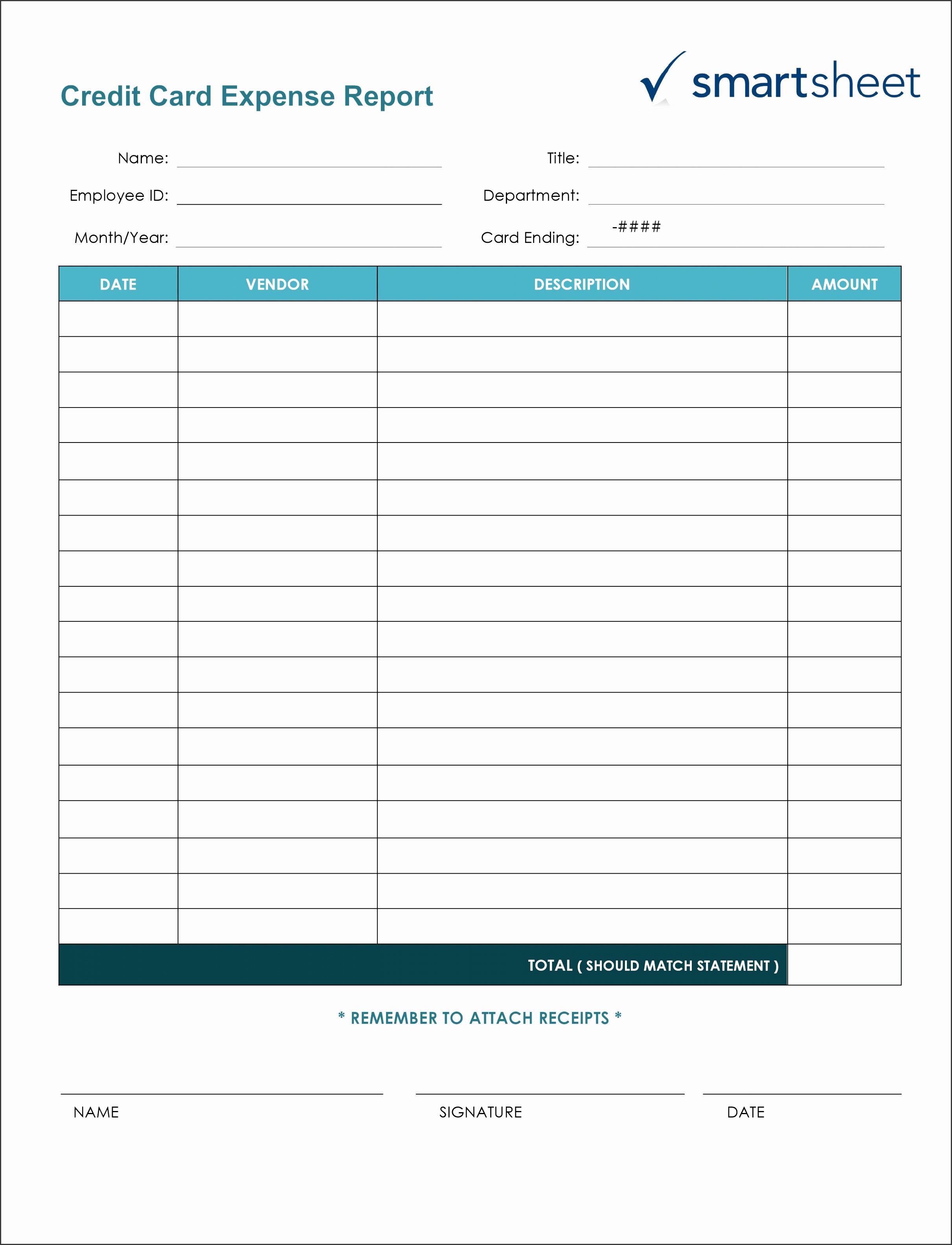 Certificate Insurance Template Free Awesome Free Expense Report Templates Smartsheet