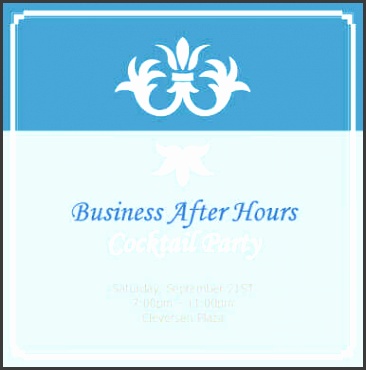 Business After Hours Cocktail Party Invitation