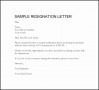 9  formal Resignation Letter Template