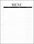 8  Free Blank Menu Templates