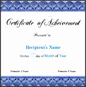 certificate of achievement close back to template details a part of under Certificate Templates