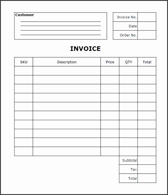 business invoice template free 1