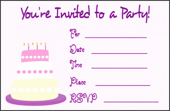 birthday invites free printable