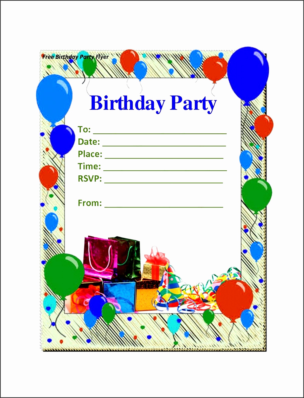 2 Extraordinary Free Birthday Invitations Templates Kids regarding Kids Birthday Card Template