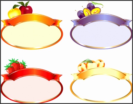 set of products labels templates vector