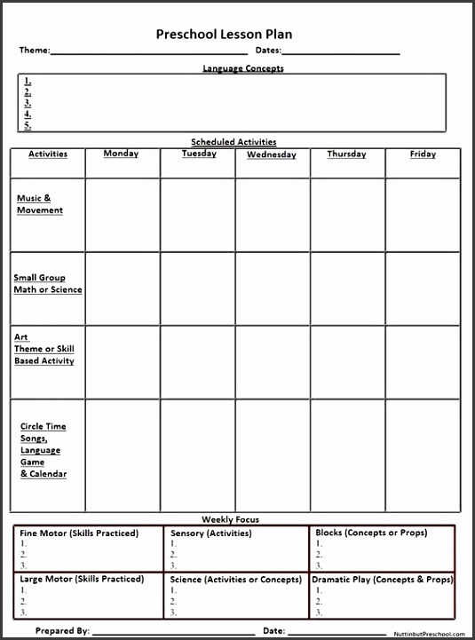 Best 25 Preschool Lesson Plan Template Ideas Pinterest in Free Printable Preschool Lesson Plan