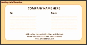 Download free Mailing Label Template