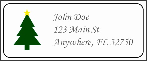free christmas return address labels template Enom warb kgozg free printable mailing label template christmas tree address label