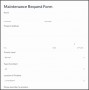 9  Free Maintenance Request form Template
