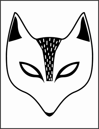 Free Kid s Halloween Mask Fox Mask