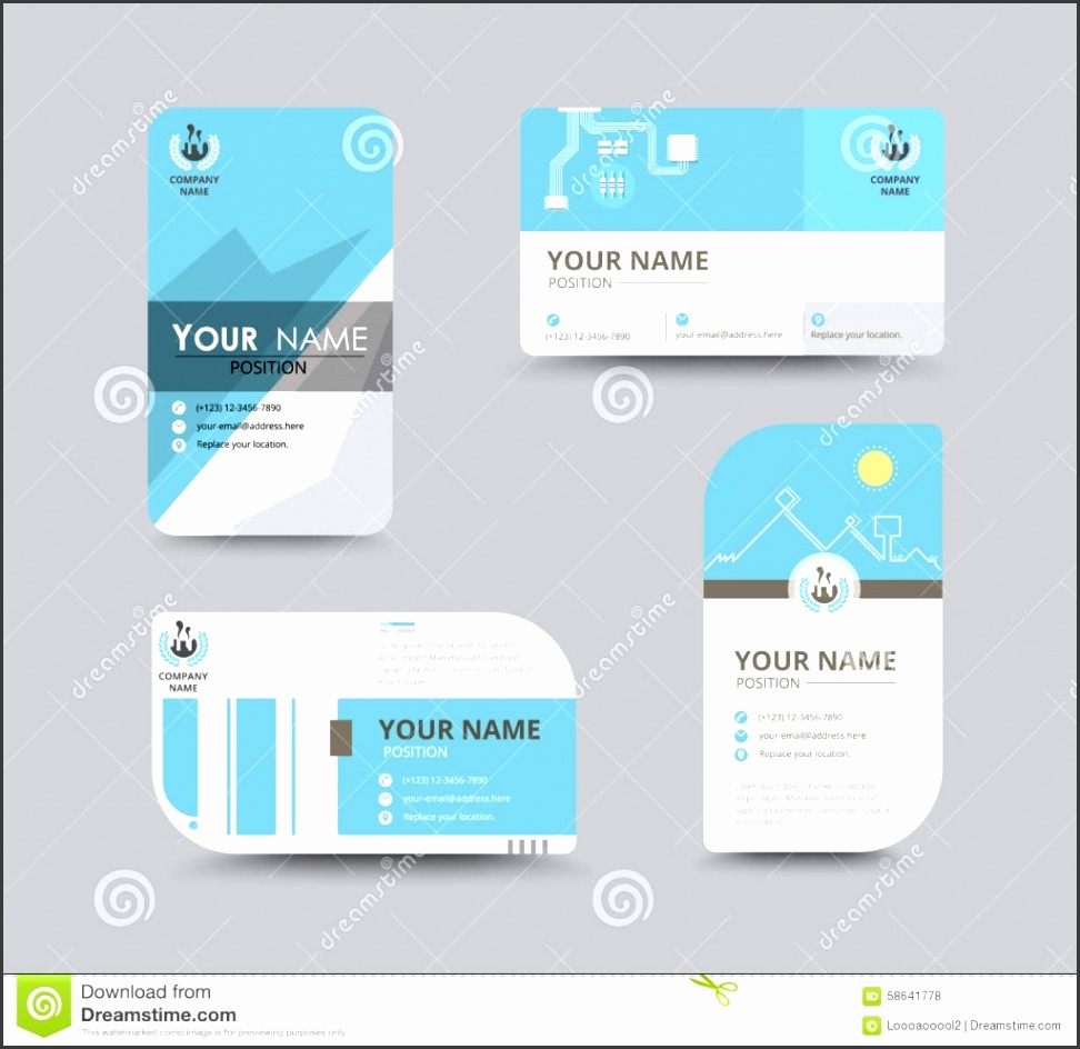 free design name card nvcbh business name card design for corporation card template vector