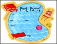 9  Free Pool Party Birthday Invitation Template