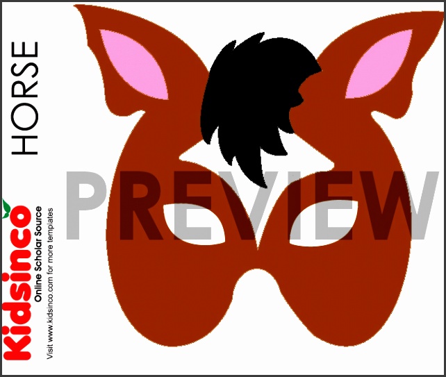 Animal Mask Templates seven total