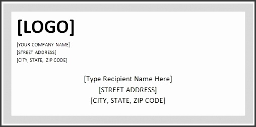 Address label template