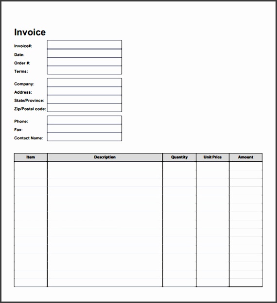 Invoice Template Blank Invoice Pdf Blank Invoice Template Word Generic Invoice Template Pdf