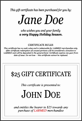 In the recipient section please provide information about the individual you wish to give this certificate Should you have questions regarding formatting