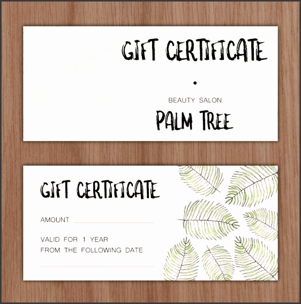 Gift certificate Free Vector