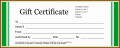 6  Gift Certificate Templates Free