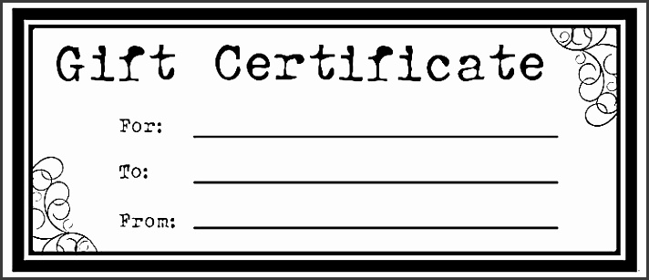 Blank t certificate template snapshot Blank Gift Certificate Template Adorable Printable Certificates For Homemade Gifts with