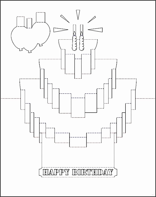 Pop card templates photoshots Pop Card Templates Splendid Capture Printable Birthday Cake Popup Stablebill with medium