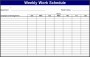 6  Holiday Chart Template