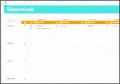6 Homework Calendar Template