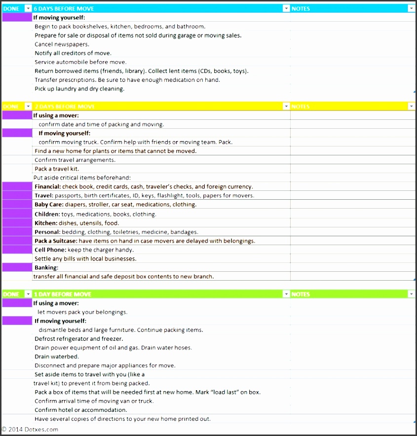 home moving checklist template professional version