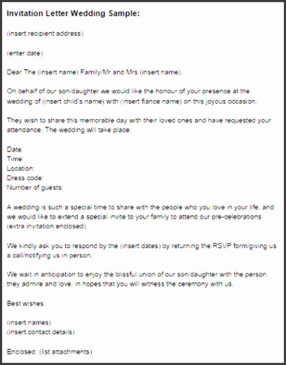 Invitation Letter Wedding Sample Just Letter Templates Marriage Invitation Letter Email