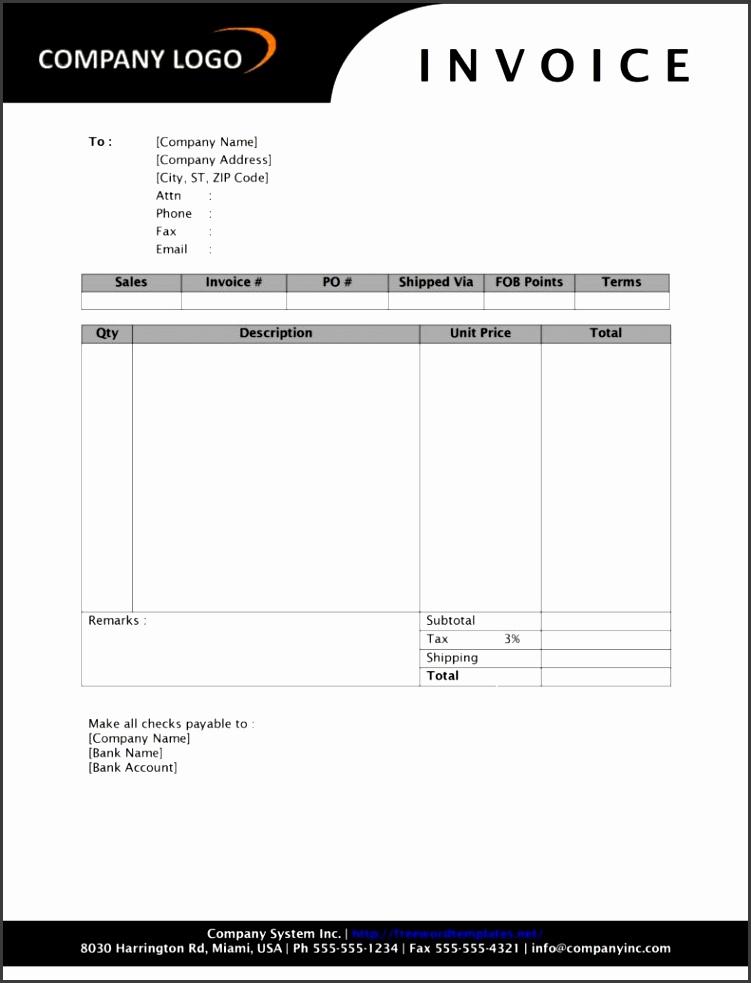 Mock Invoice Template and Doc Mock Invoice Template Doc Mock Invoice