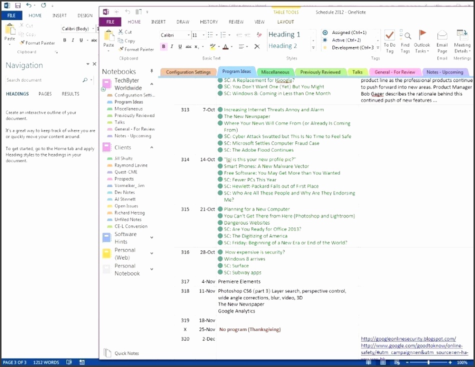 enote Project Management Templates