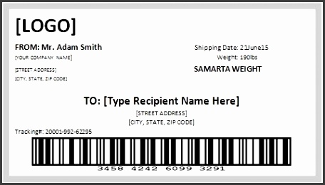 shipping label templates