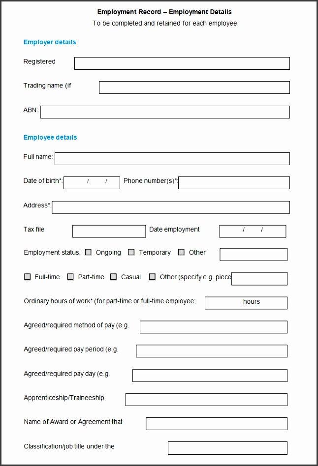 employment forms template application form for employment sample nhcz2 employment forms template employee record templates 26 free word pdf documents template