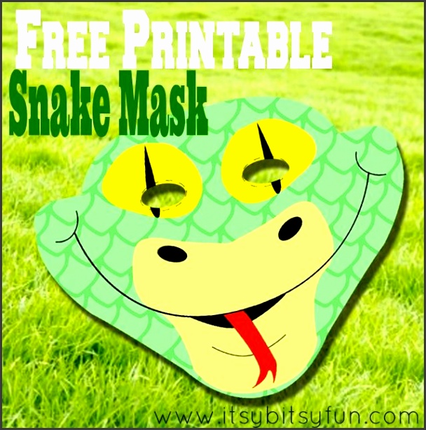 Free Printable Snake Mask Template