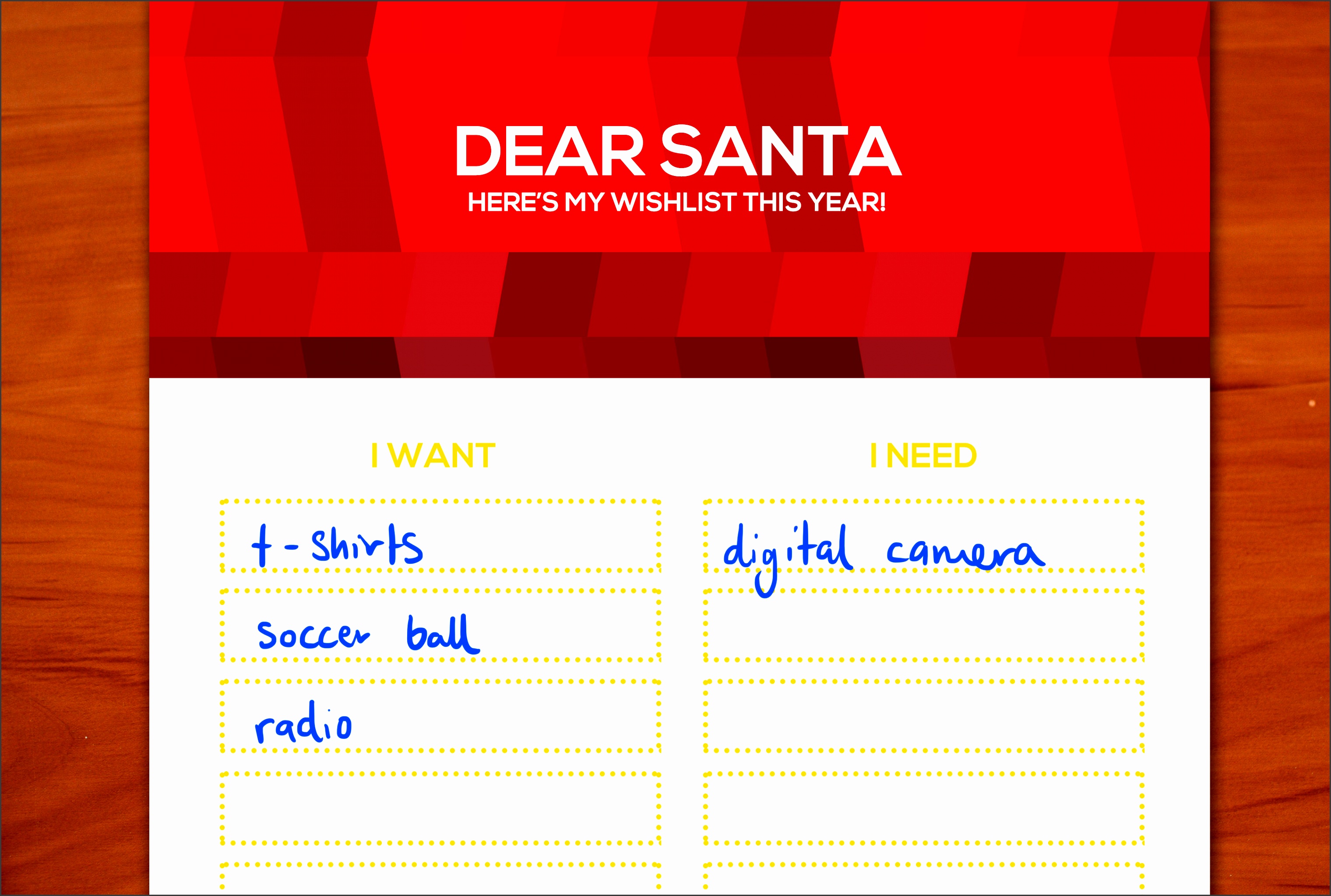 Make a Christmas Wish List Step 7
