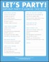 8  Kids Party Checklist Template