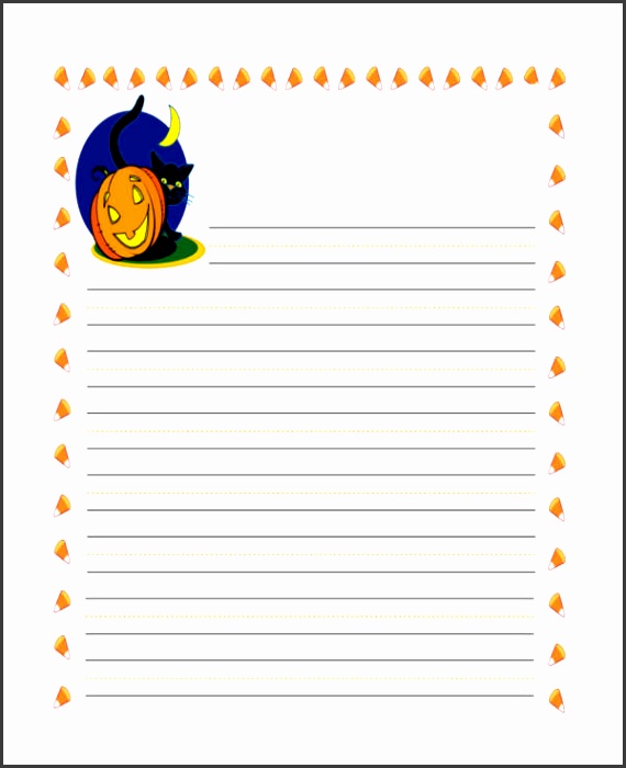 Lined Writing Paper for Kindergarten
