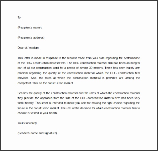 letter of reference template
