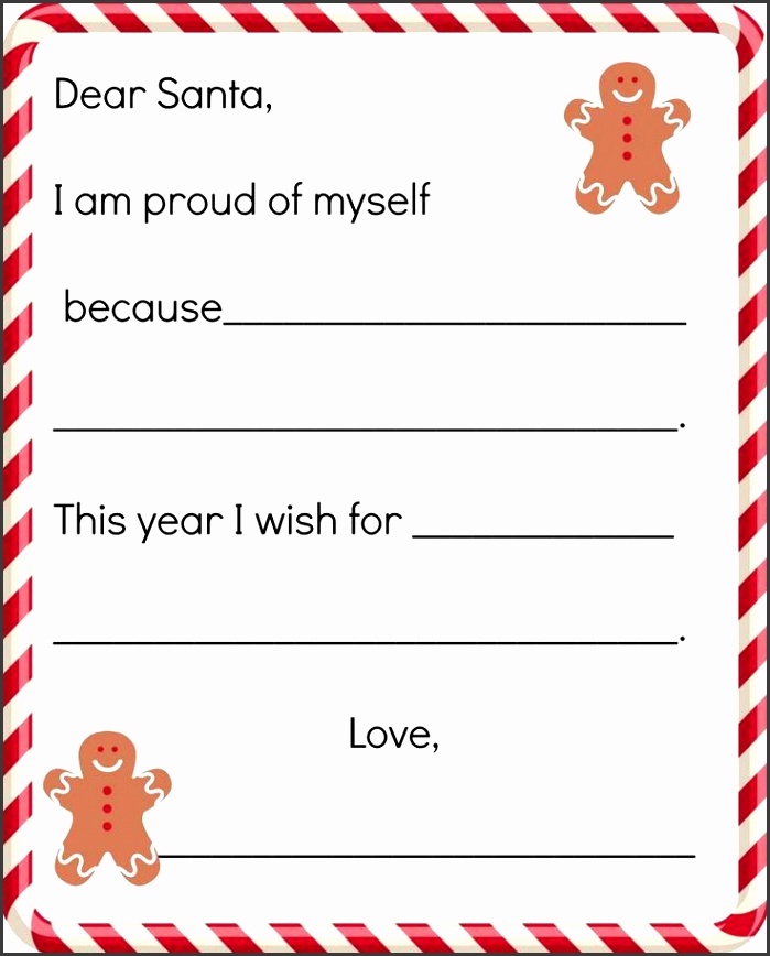 FREE Printable Letter to Santa Template Polar Express