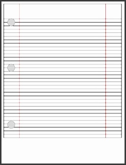 Notebook Paper Template