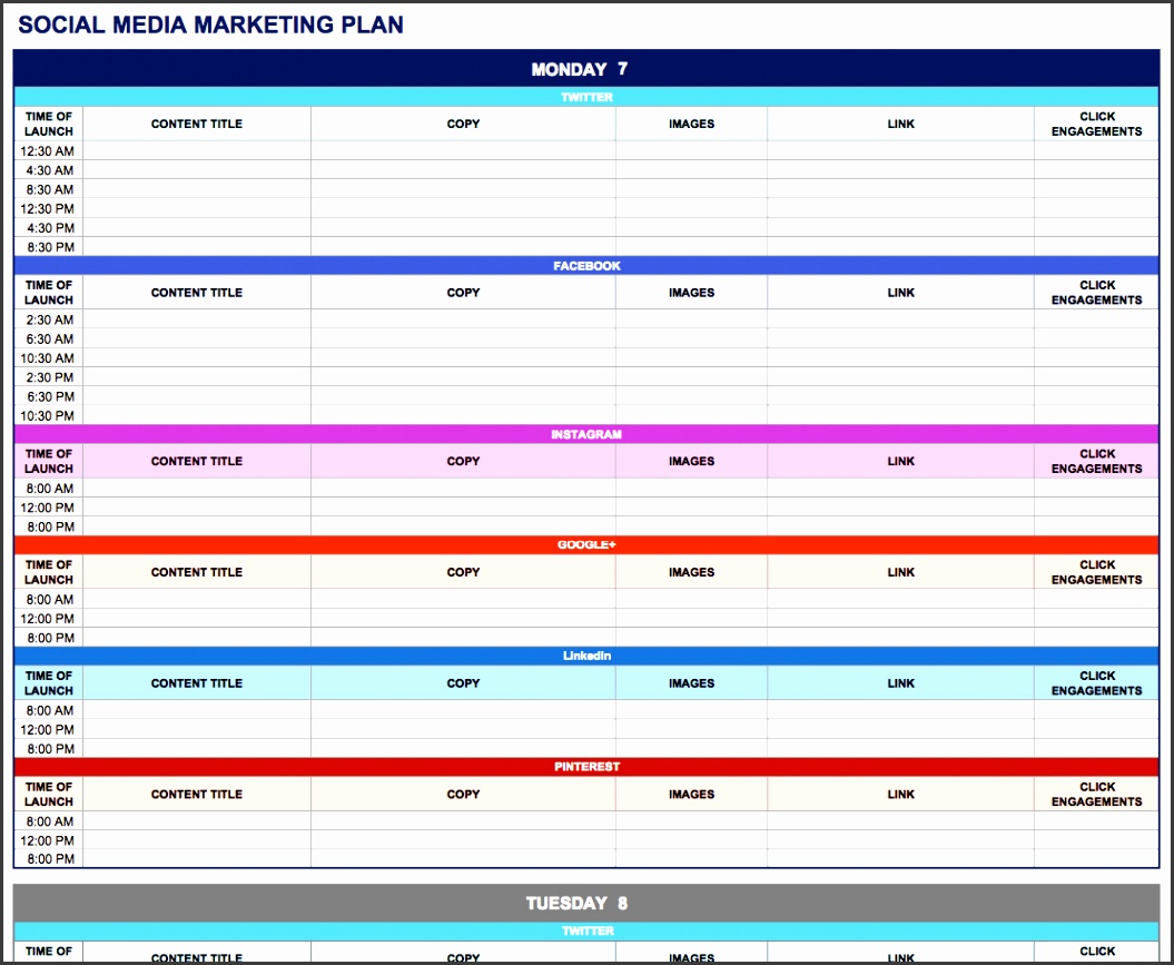free marketing plan templates for excel smartsheet trade show bud spreadsheet social media tem