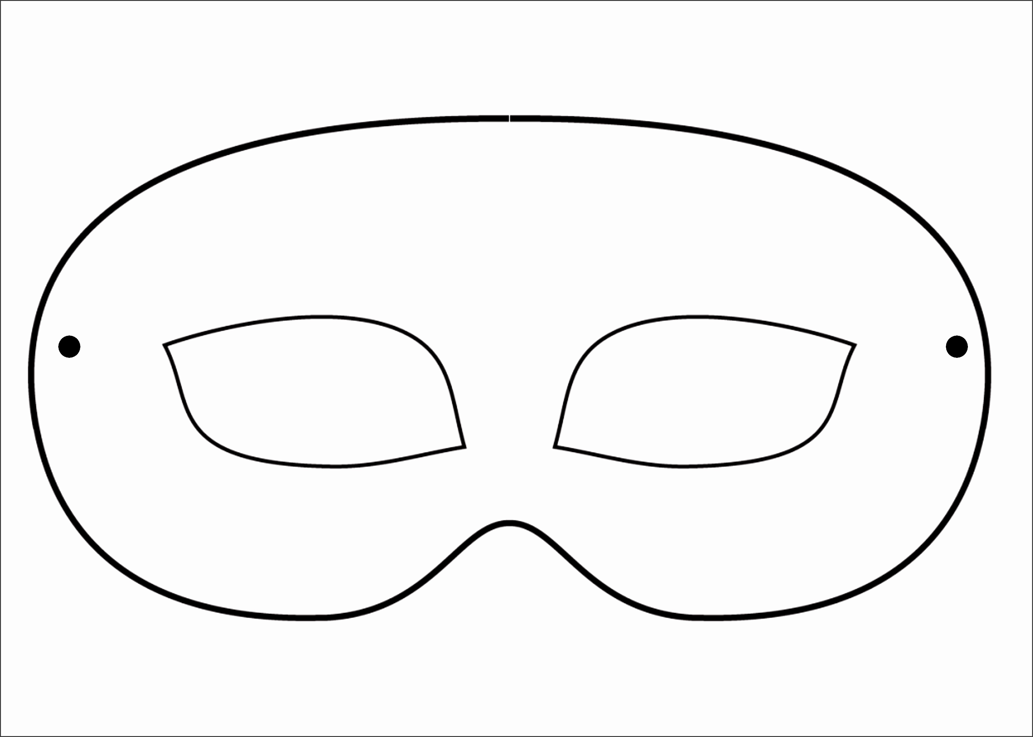 Mask Template Printable - Printable World Holiday