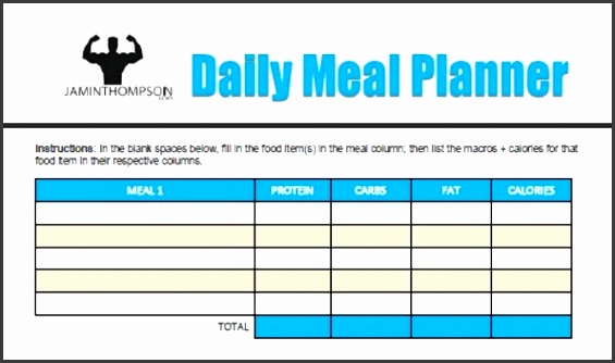 free printable meal plan template jamin thompson