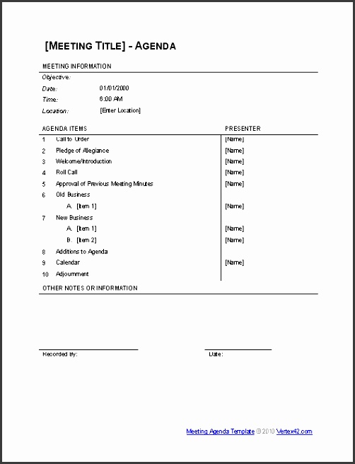 mittee meeting agenda 2