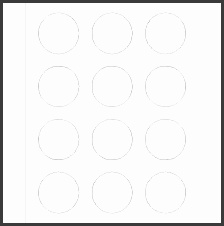 Free Avery Templates 2 inch Round Foil Labels 12 per sheet 9