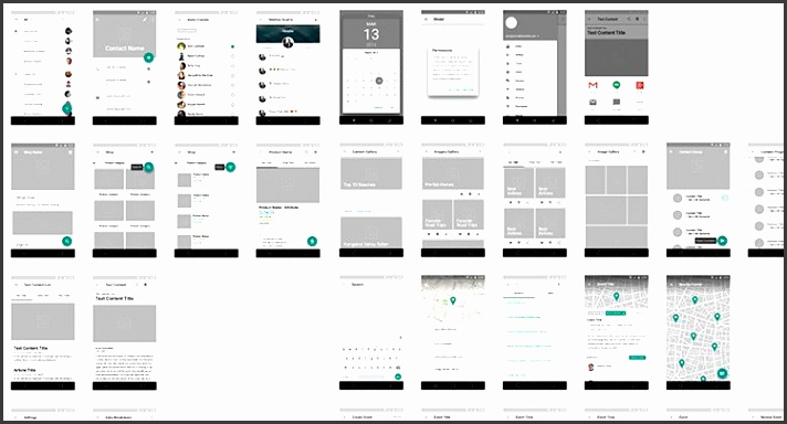 sketch photoshop material design mobile app free wireframe kit template UI design