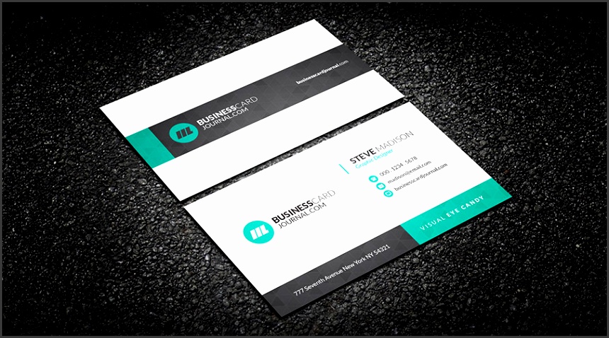 Free Subtle Geometric Corporate Business Card Template