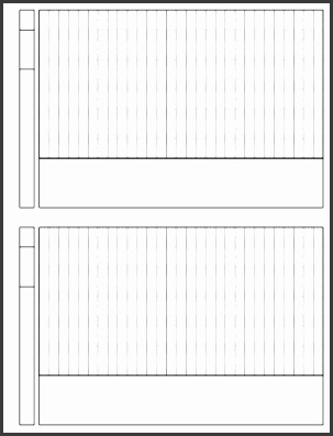 Longer topbinding template