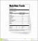 8  Nutrition Facts Label Template Download