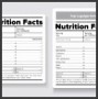 6  Nutrition Label Template Word