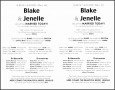 8  One Page Wedding Program Templates